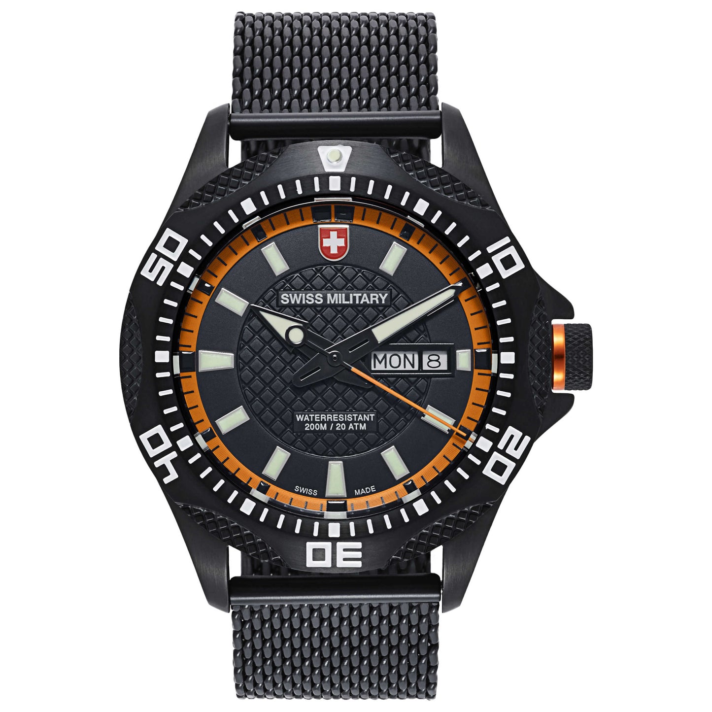 Front view of Swiss Military Tank Men's Swiss Quartz (Battery-Powered) Watch 2743
