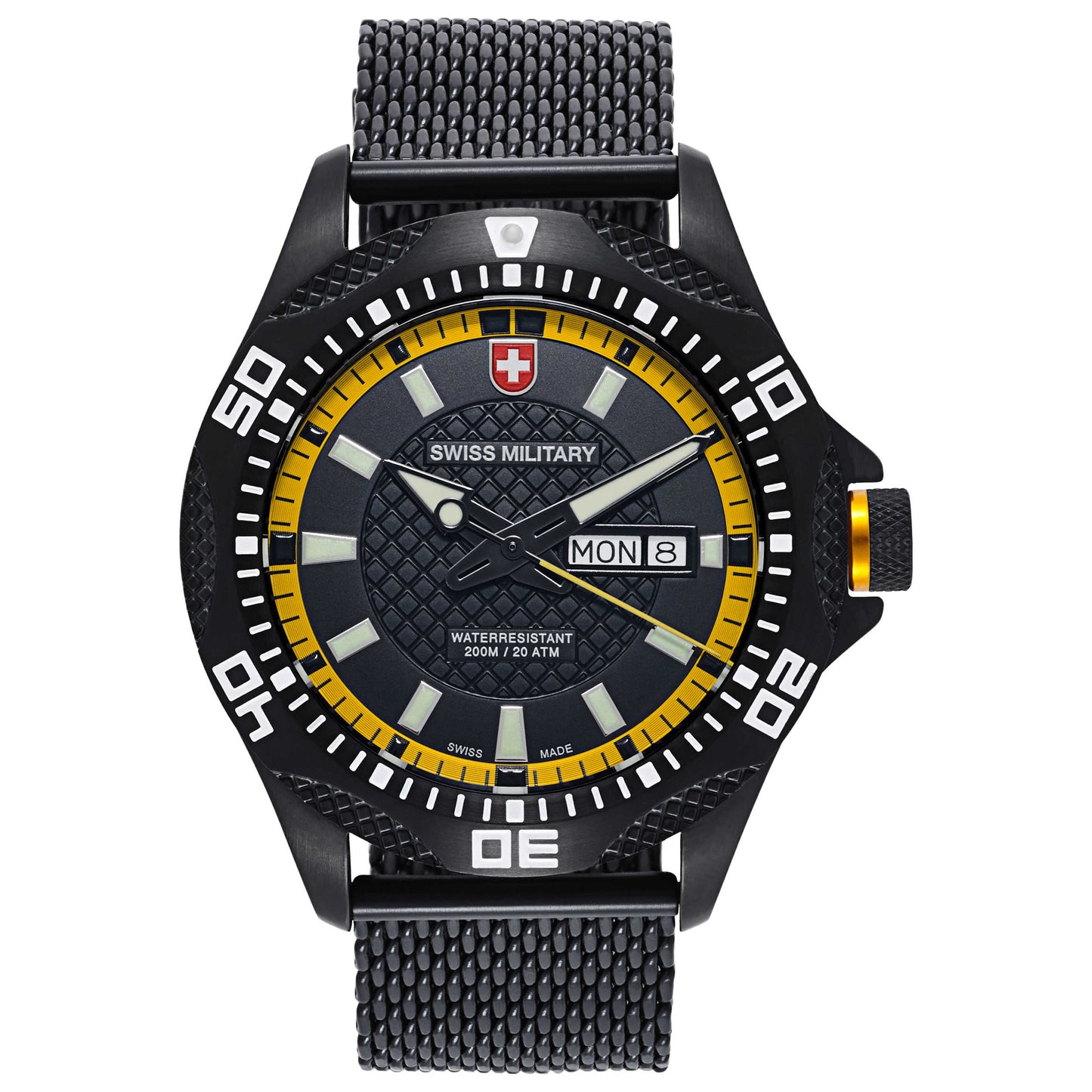 Front view of Swiss Military Tank Men's Swiss Quartz (Battery-Powered) Watch 2744
