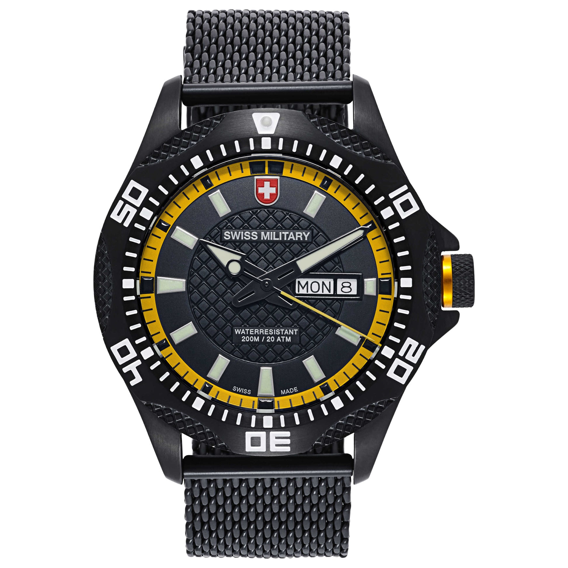 Front view of Swiss Military Tank Men's Swiss Quartz (Battery-Powered) Watch 2744