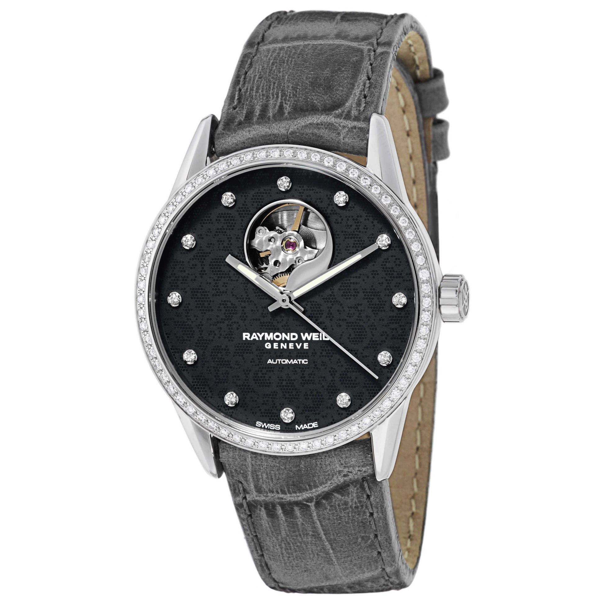 Front view of Raymond Weil Freelancer Women's Automatic Watch 2750-SLS-20081