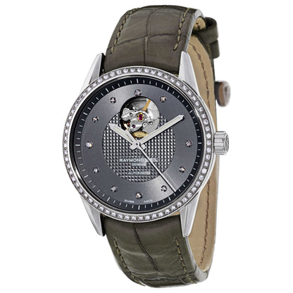 Front view of Raymond Weil Freelancer Women's Automatic Watch 2750-SLS-60081