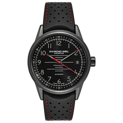 Front view of Raymond Weil Freelancer Men's Automatic Watch 2754-BKR-05200
