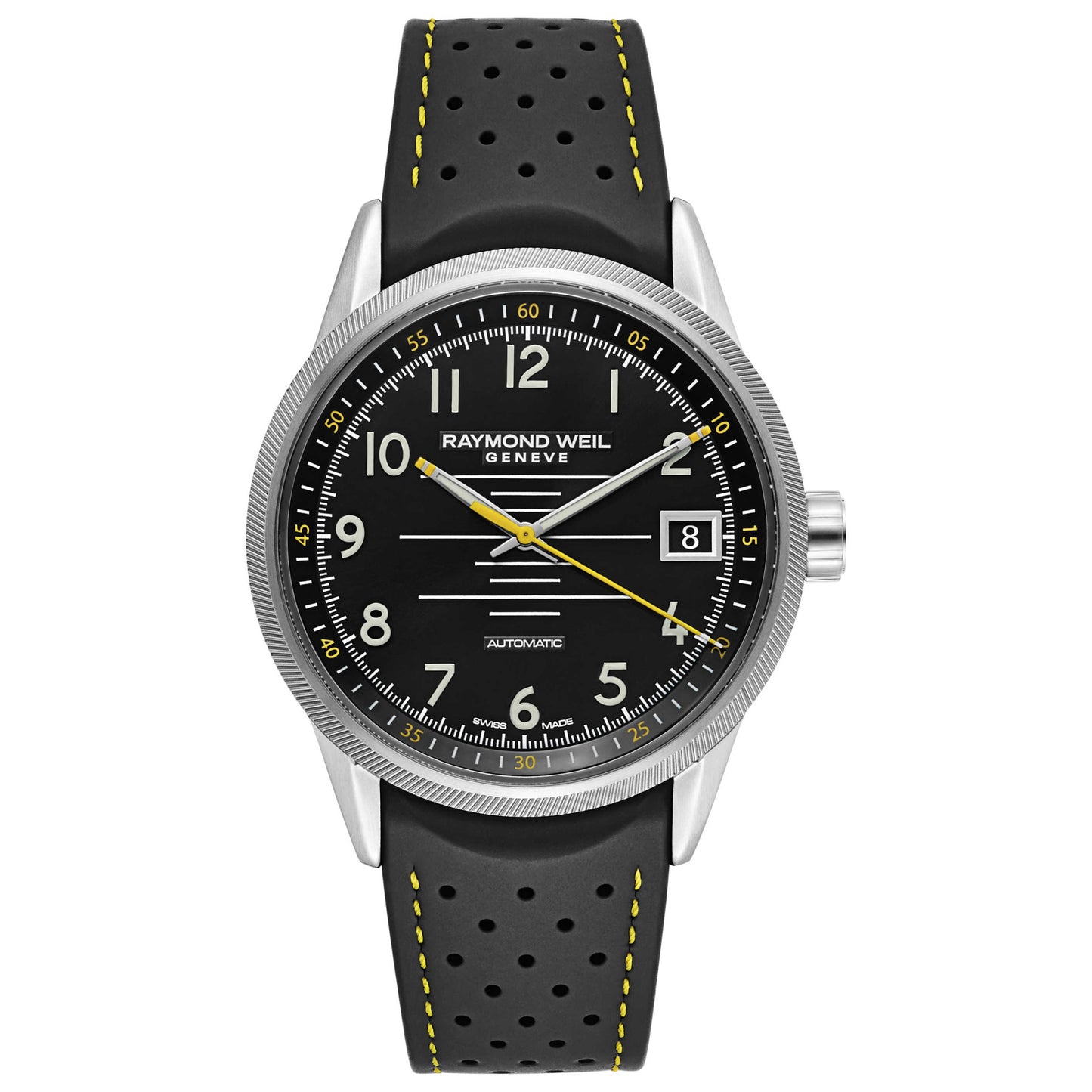 Front view of Raymond Weil Freelancer Men's Automatic Watch 2754-SR-05200