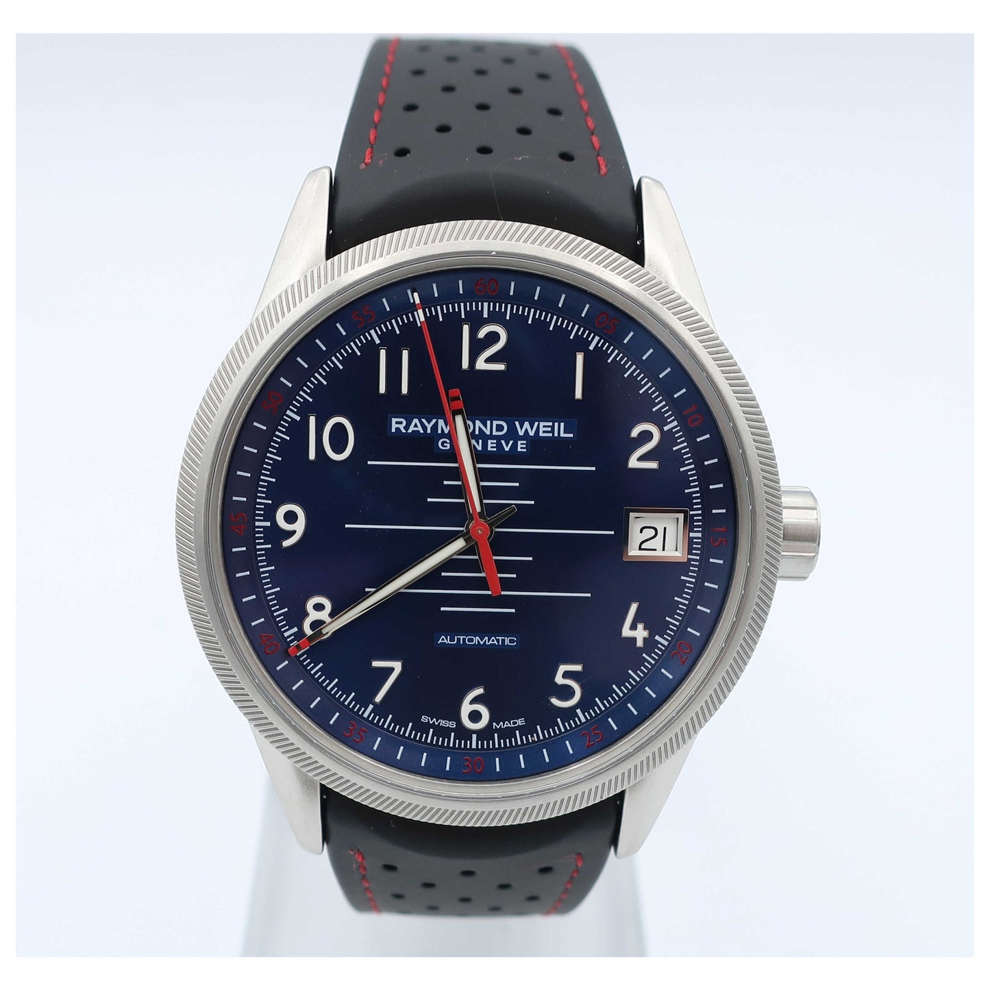 Front view of Raymond Weil Freelancer Men's Automatic Watch 2754-SR-05500-SD