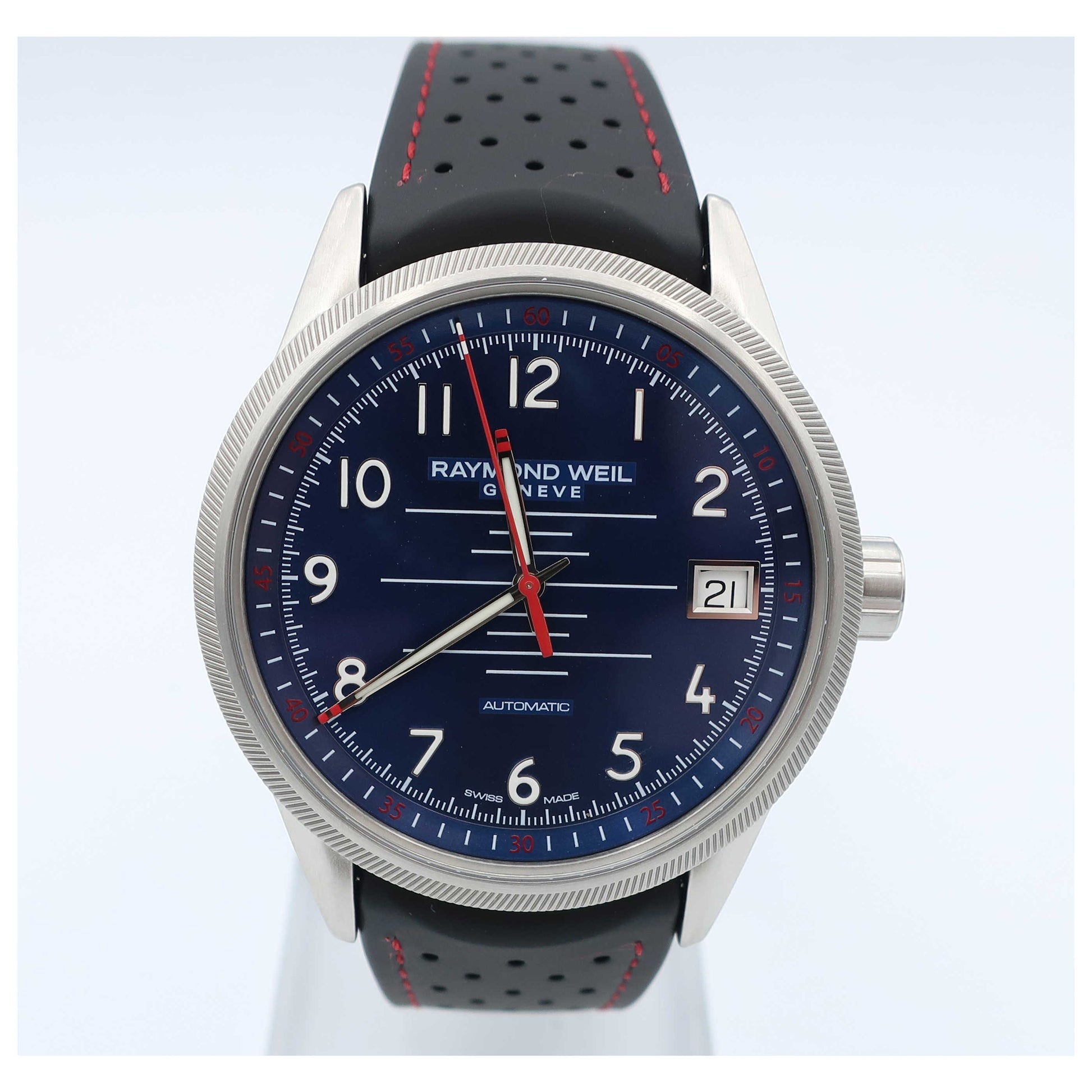 Front view of Raymond Weil Freelancer Men's Automatic Watch 2754-SR-05500-SD