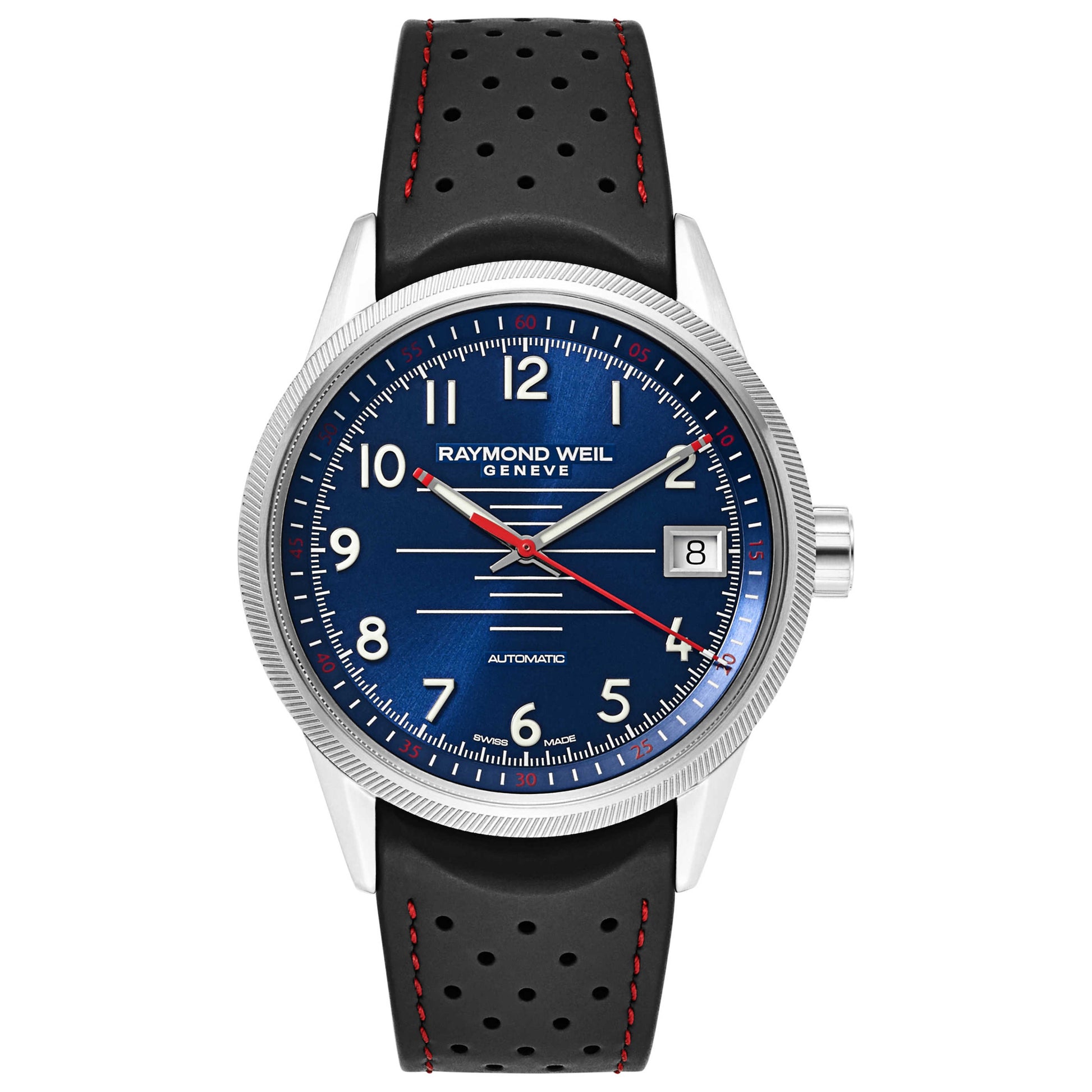 Front view of Raymond Weil Freelancer Men's Automatic Watch 2754-SR-05500