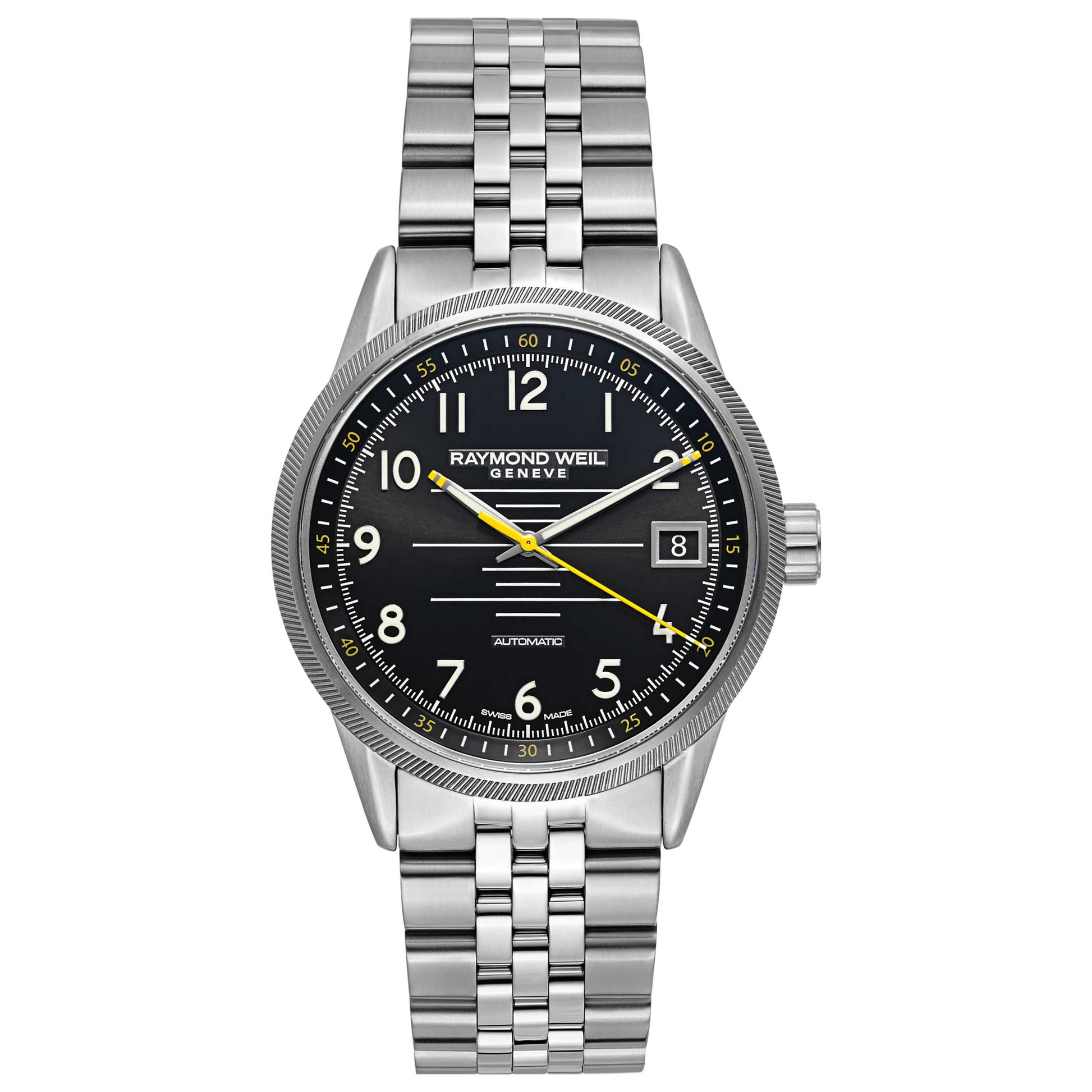 Front view of Raymond Weil Freelancer Men's Automatic Watch 2754-ST-05200
