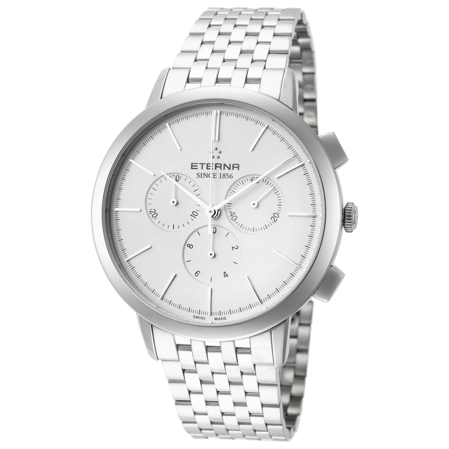 Front view of Eterna Eternity Men's Swiss Quartz (Battery-Powered) Watch 2760-41-10-1745