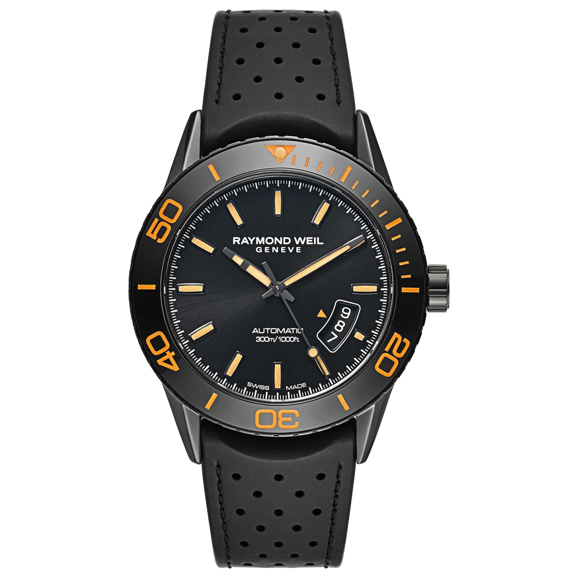 Front view of Raymond Weil Freelancer Men's Automatic Watch 2760-SB2-20001