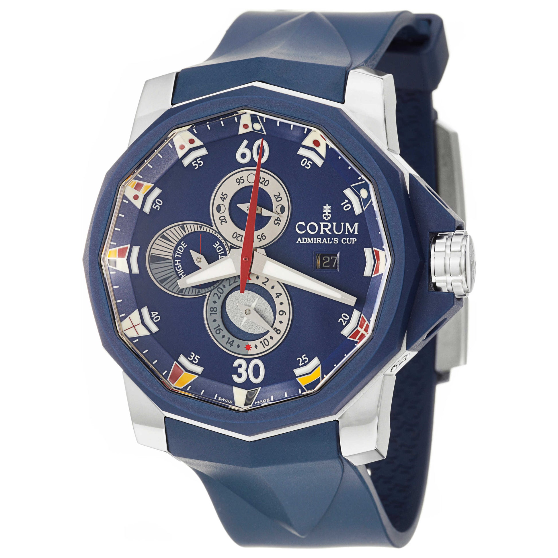 Front view of Corum Admiral's Cup Men's Automatic Watch 277-933-06-0373-AB12