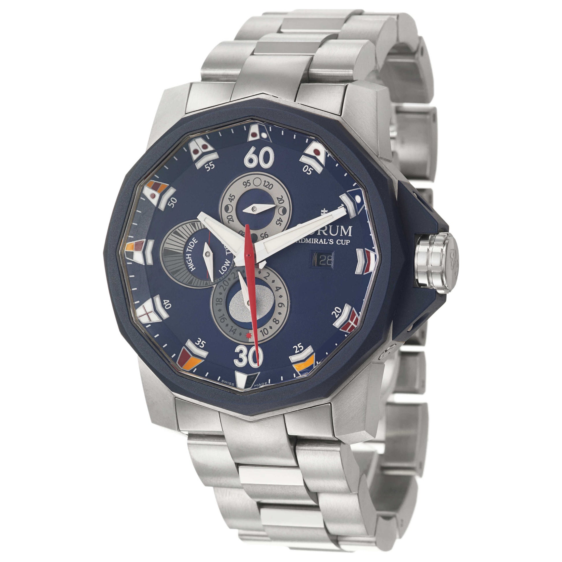 Front view of Corum Admiral's Cup Men's Automatic Watch 277-933-06-V700-AB12