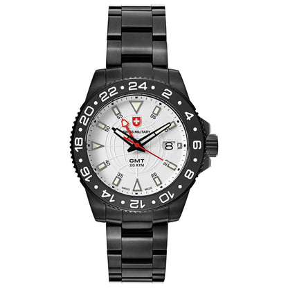 Front view of Swiss Military GMT Men's Swiss Quartz (Battery-Powered) Watch 2775