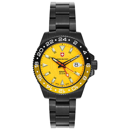 Front view of Swiss Military GMT Men's Swiss Quartz (Battery-Powered) Watch 2779