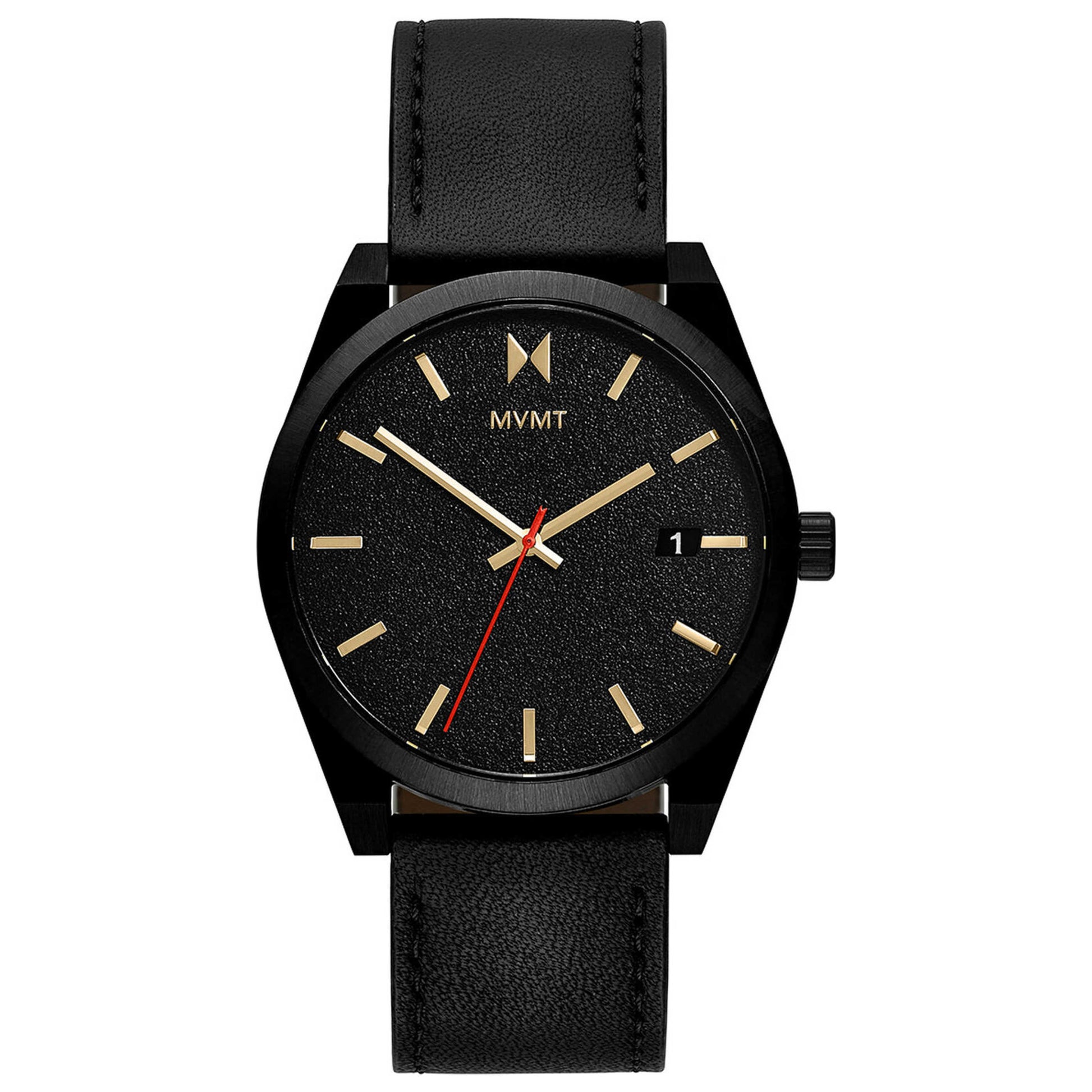 Front view of MVMT Caviar Men's Quartz Watch 28000053