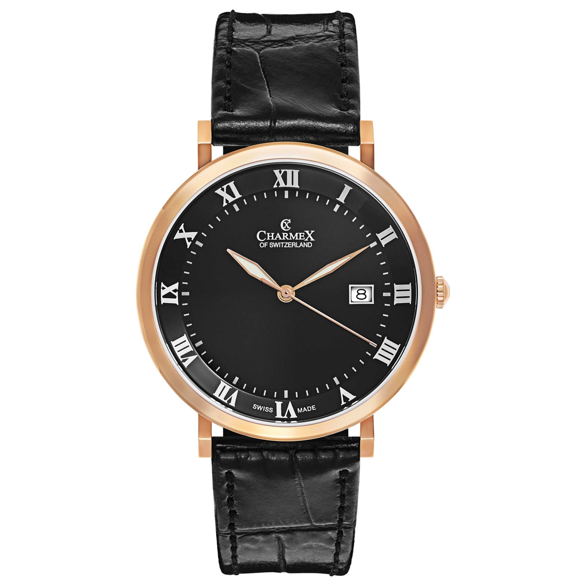 Front view of Charmex Copenhagen Men's Swiss Quartz (Battery-Powered) Watch 2806