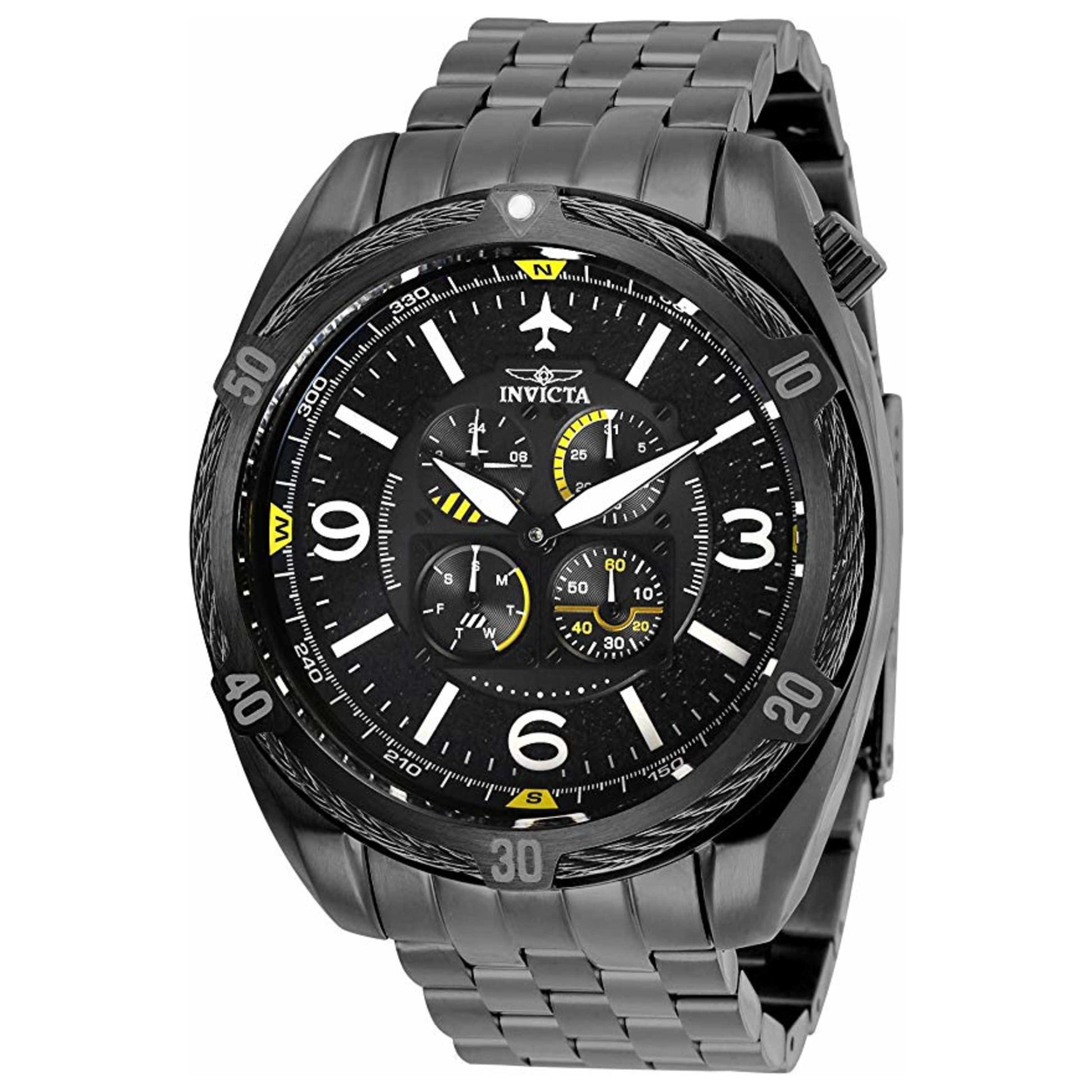 Front view of Invicta Aviator Men's Quartz Watch 28086
