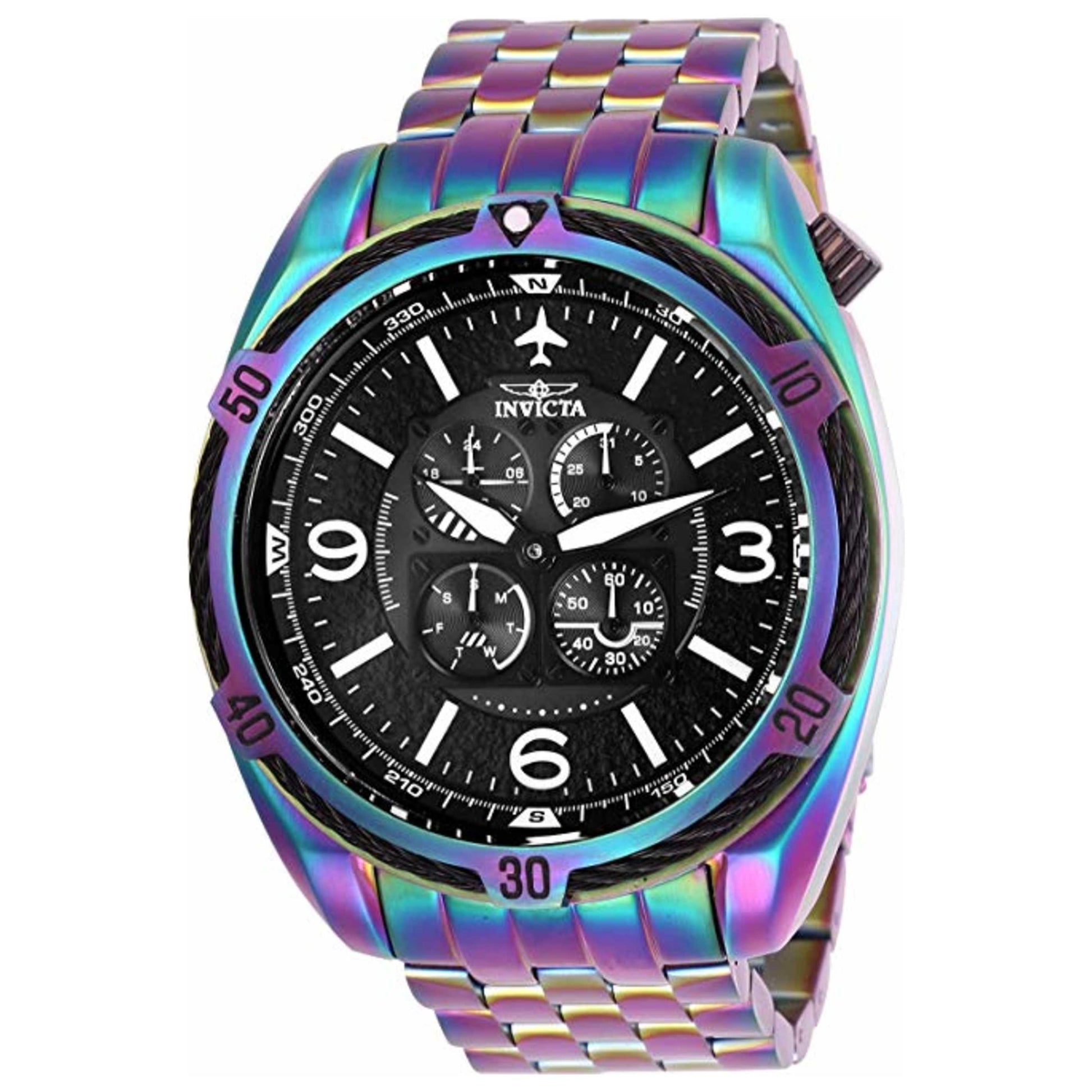 Front view of Invicta Aviator Men's Quartz Watch 28090