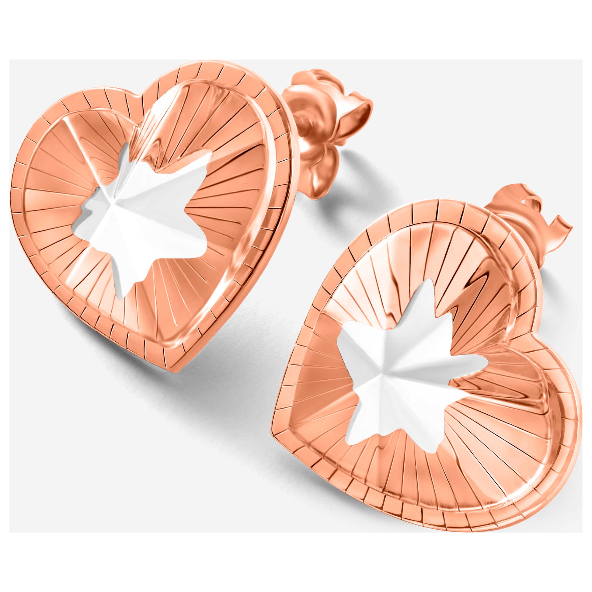 Front view of Baccarat Etoile Mon Coeur Women's Earrings 2812895