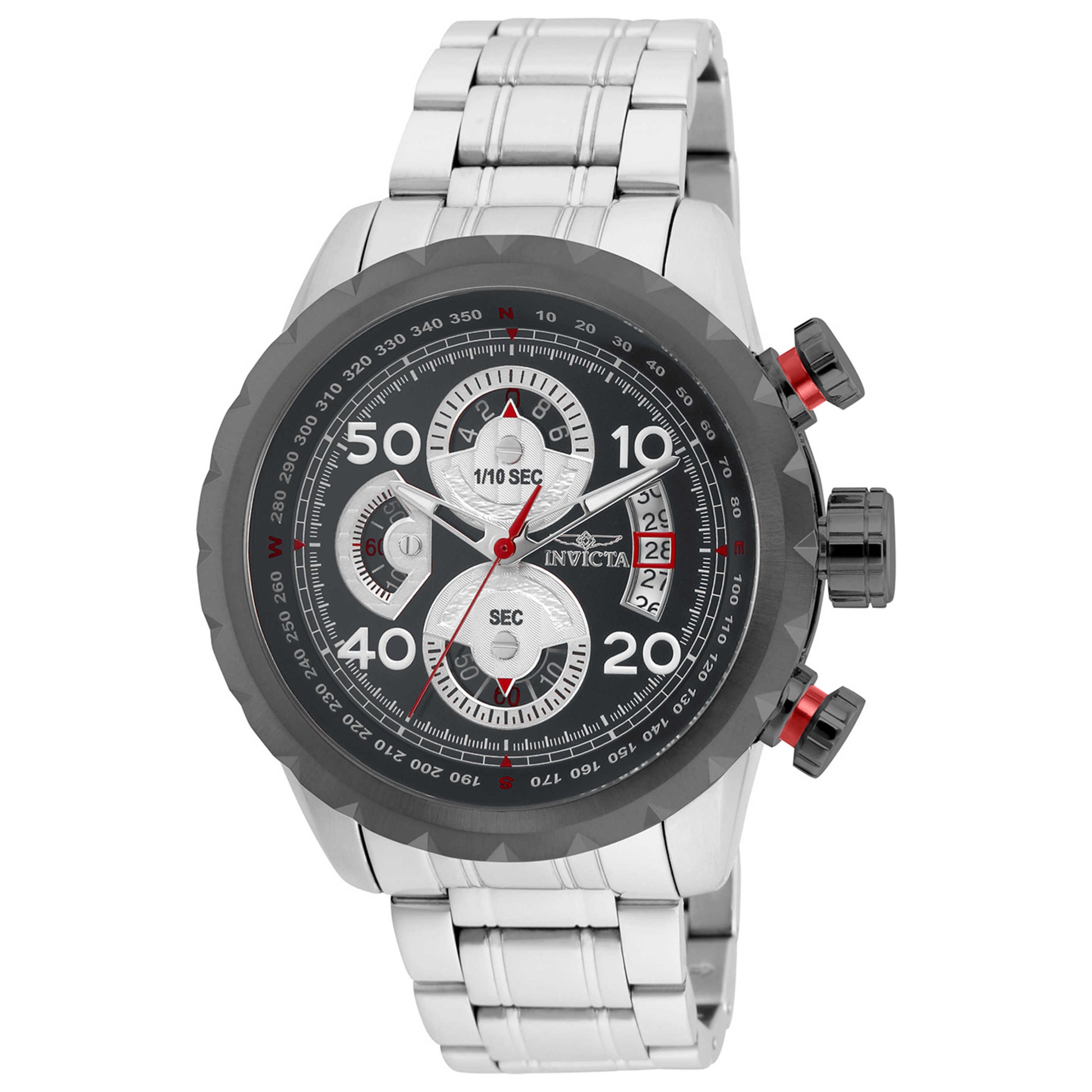 Front view of Invicta Aviator Men's Quartz Watch 28145