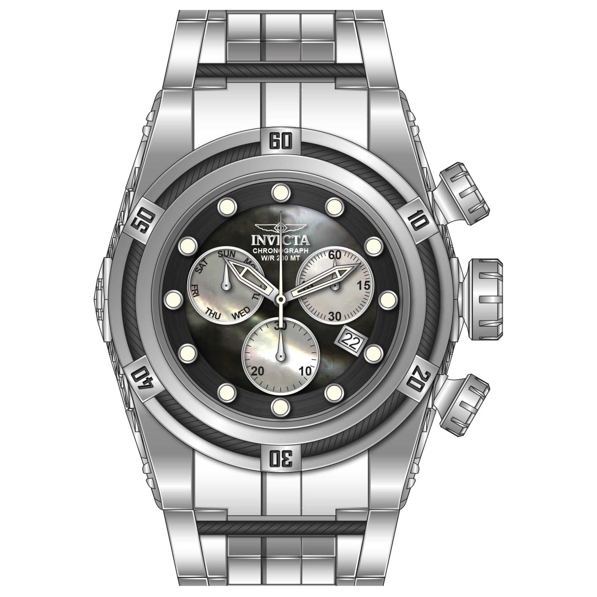Front view of Invicta Bolt Men's Quartz Watch 28152