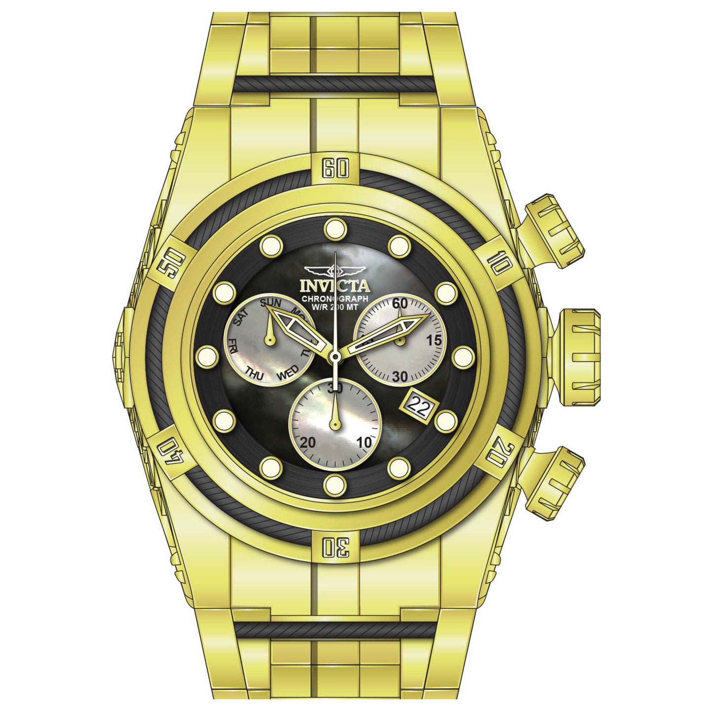 Front view of Invicta Bolt Men's Quartz Watch 28153