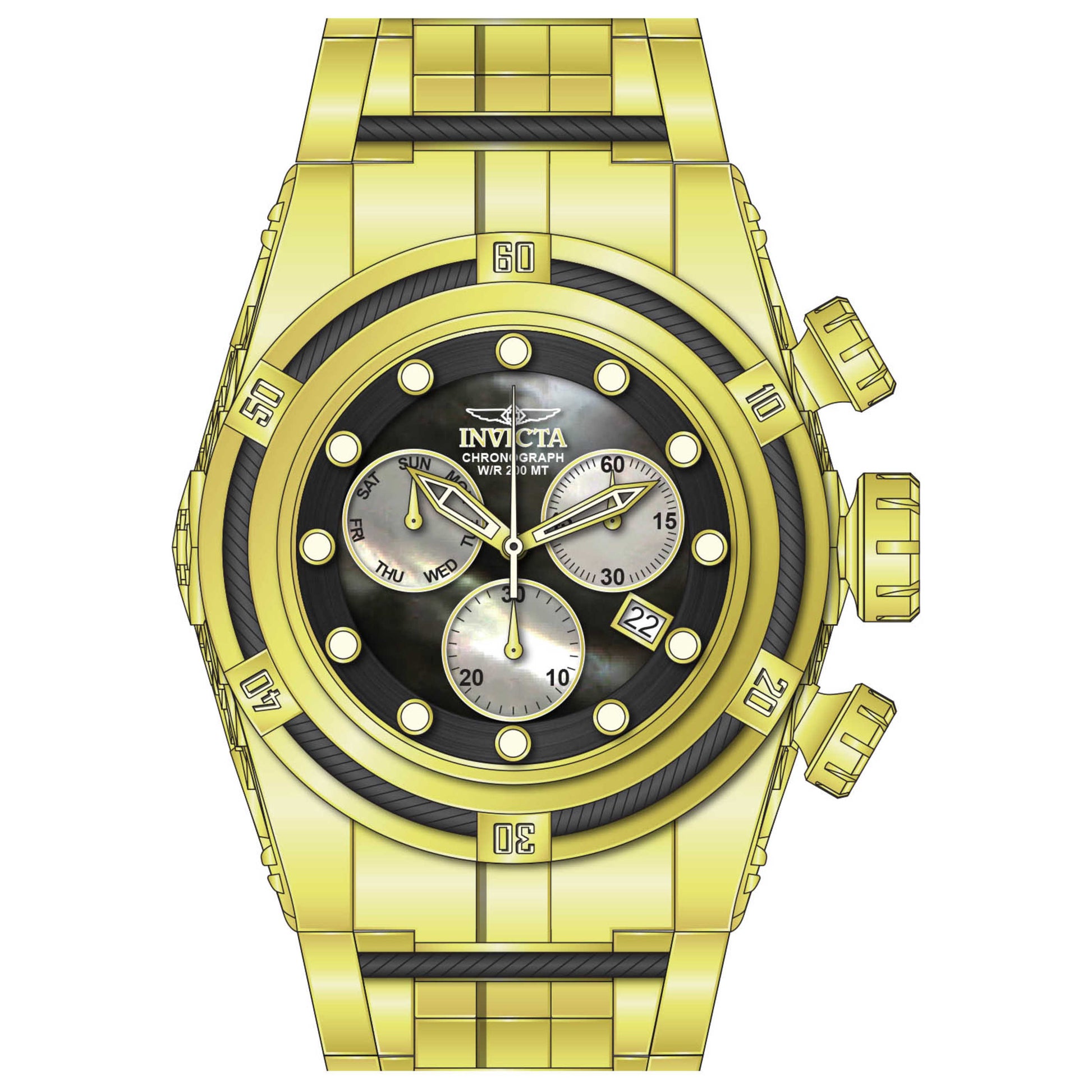 Front view of Invicta Bolt Men's Quartz Watch 28153