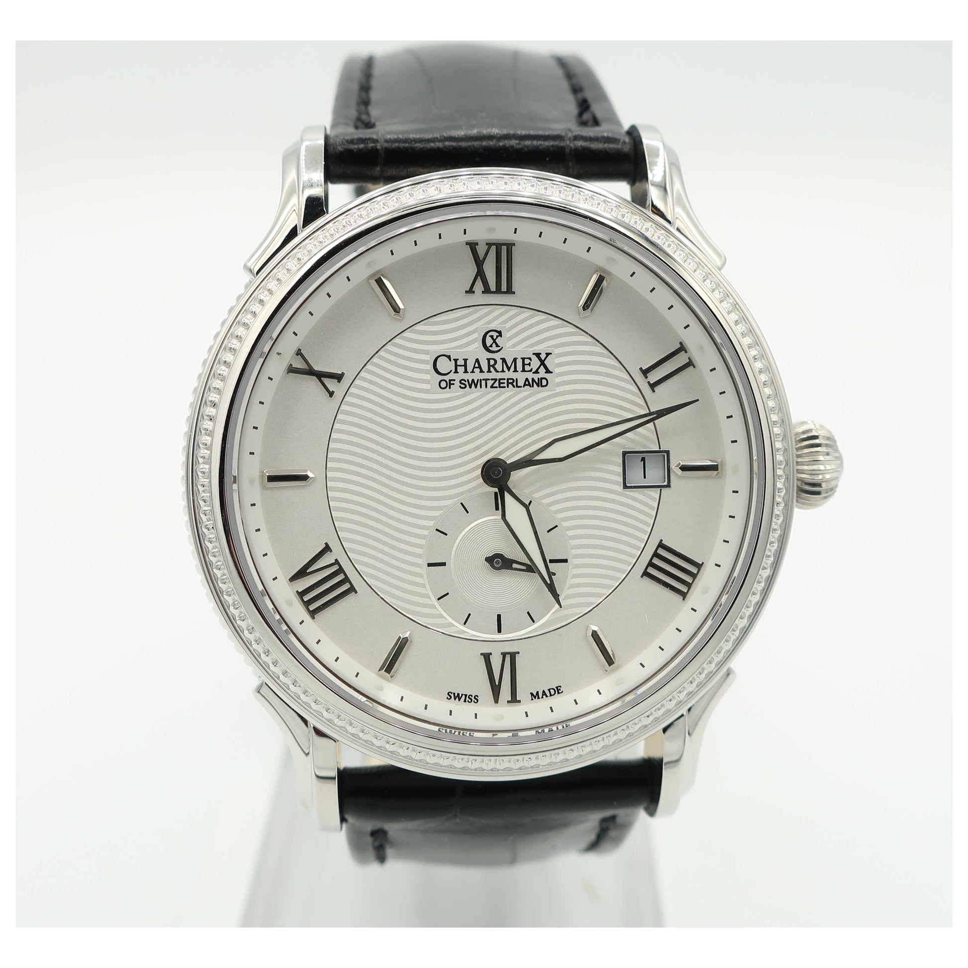 Front view of Charmex La Rochelle Men's Swiss Quartz (Battery-Powered) Watch 2825-SD