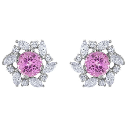 Front view of Tresorra Fashion Women's Earrings 283-WG-PS