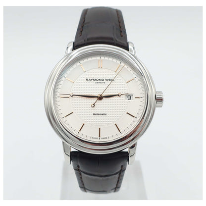 Front view of Raymond Weil Maestro Men's Automatic Watch 2837-SL5-65001-SD