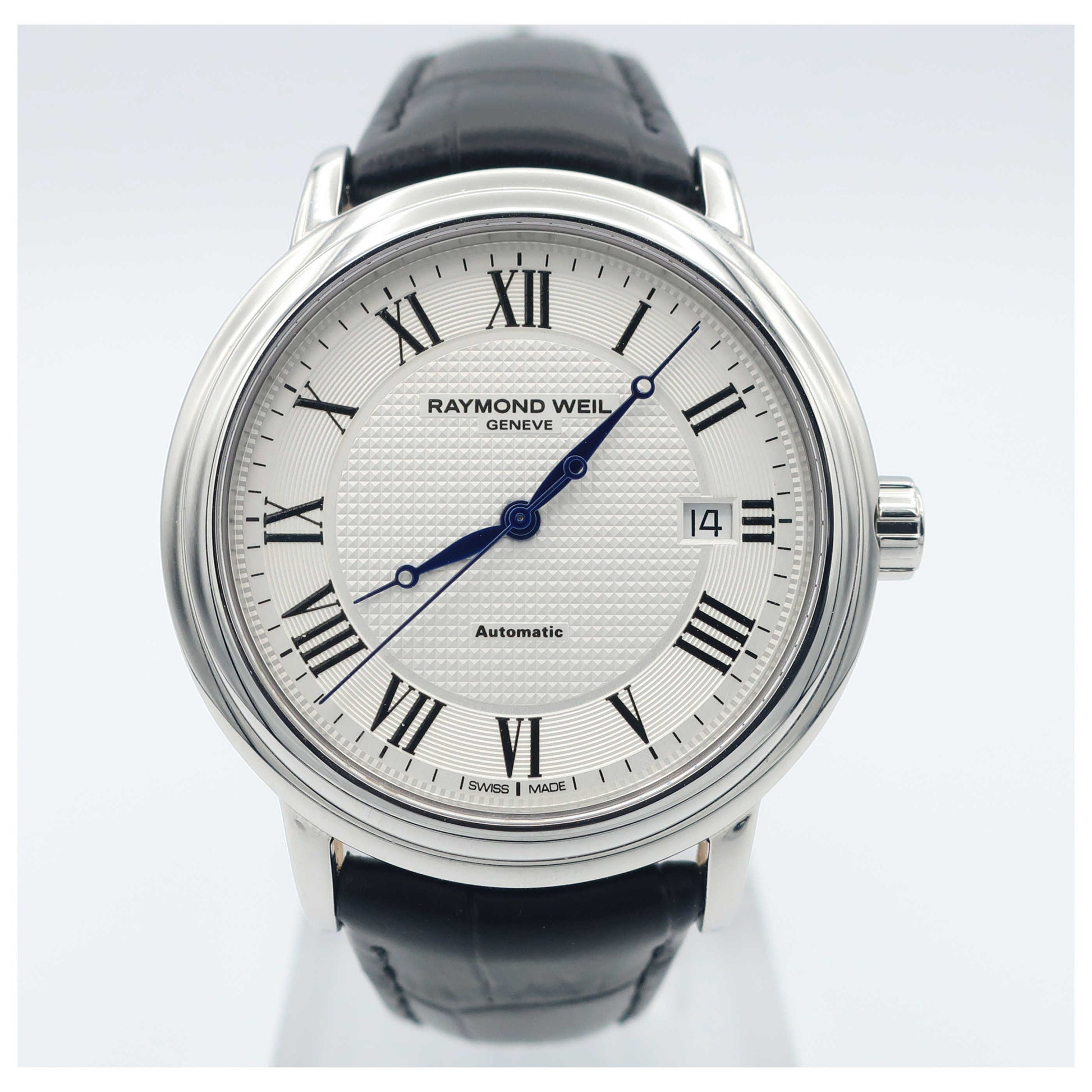 Front view of Raymond Weil Maestro Men's Automatic Watch 2837-STC-00659-SD