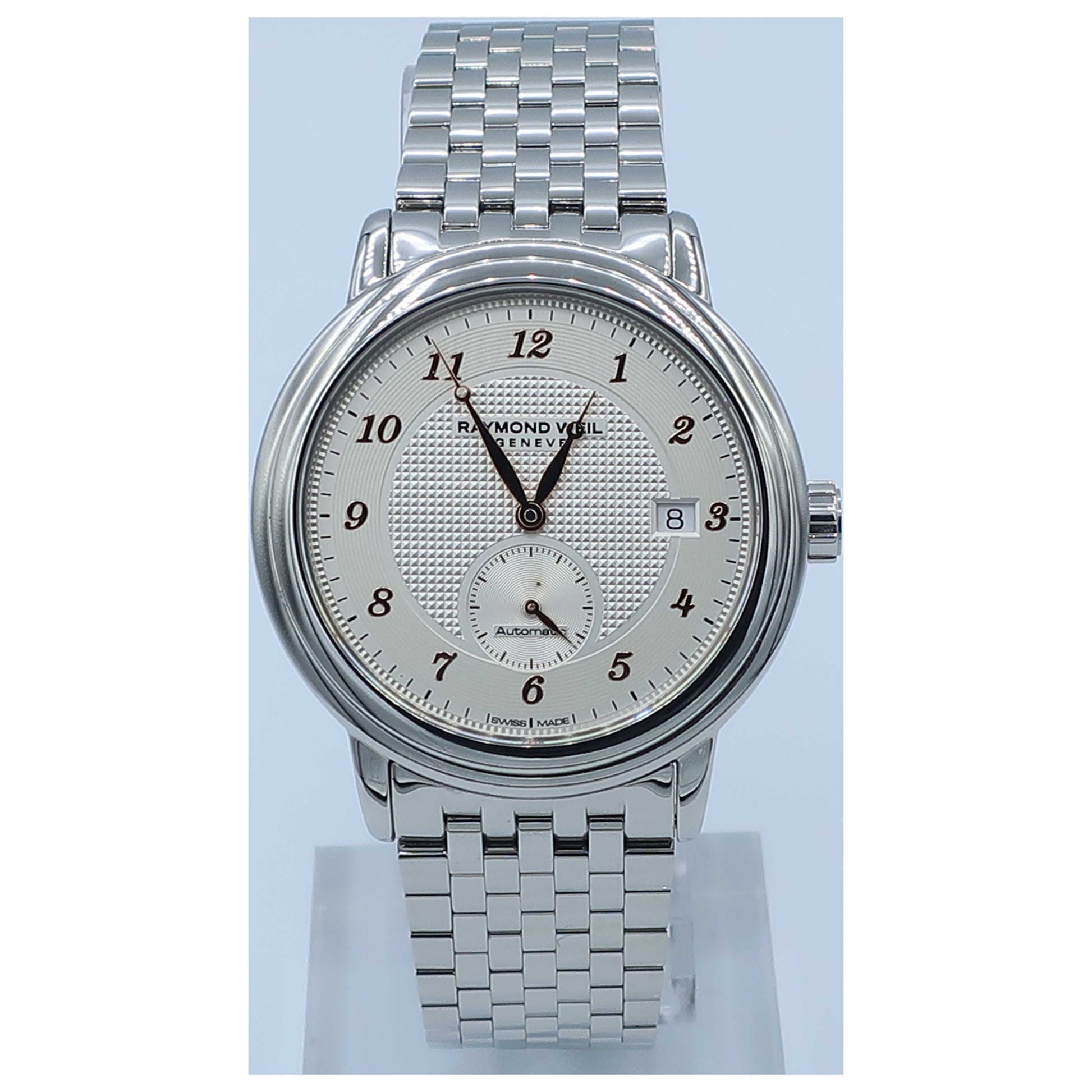 Front view of Raymond Weil Maestro Men's Automatic Watch 2838-S5-05658-SD