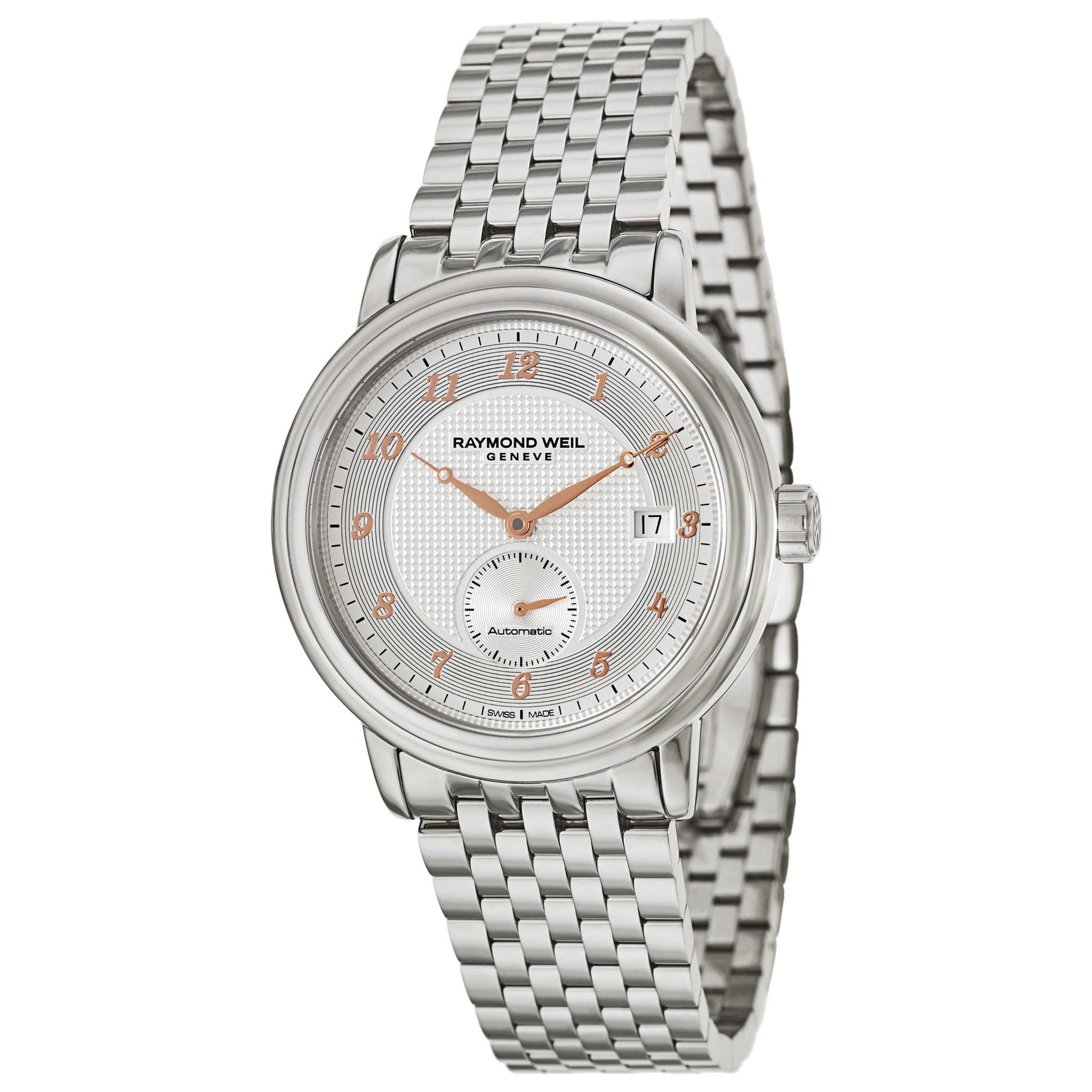 Front view of Raymond Weil Maestro Men's Automatic Watch 2838-S5-05658