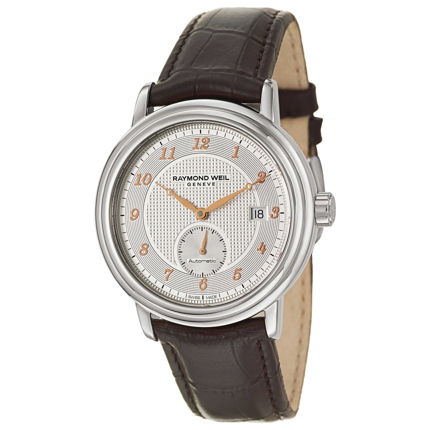Front view of Raymond Weil Maestro Men's Automatic Watch 2838-SL5-05658