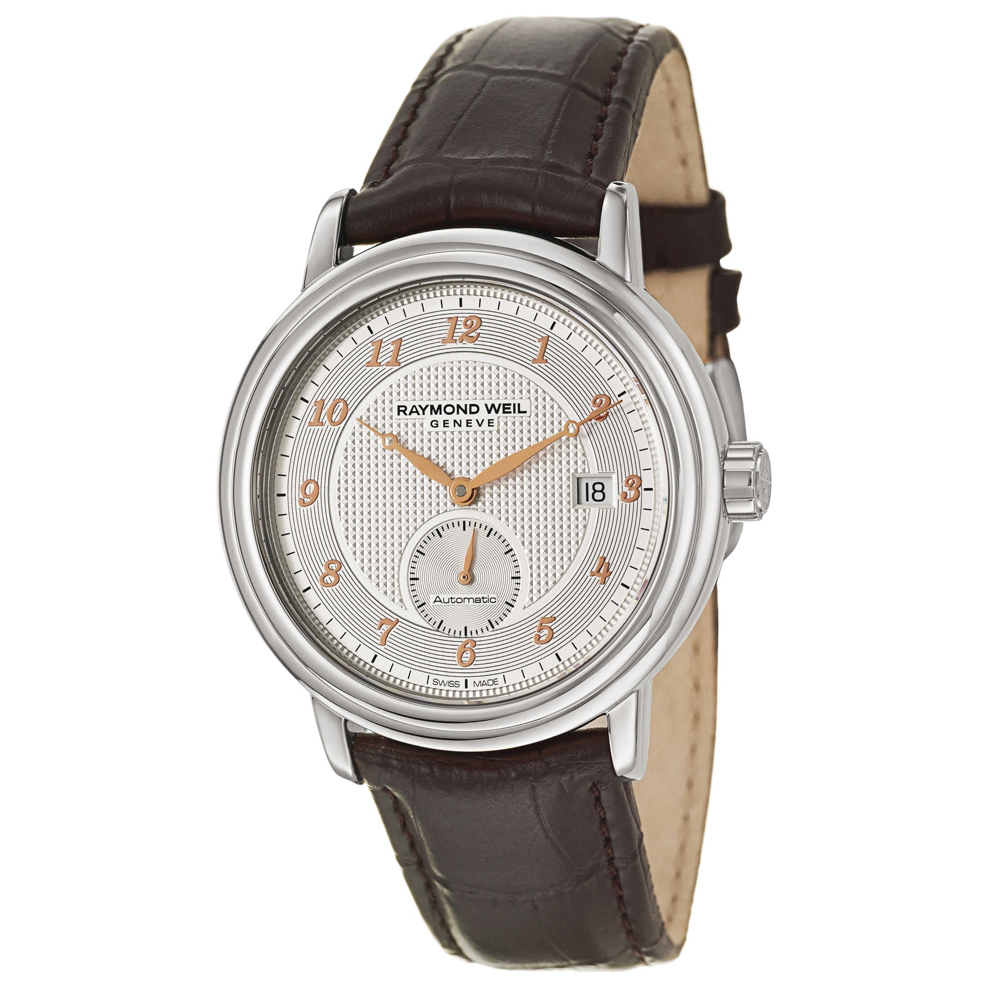 Front view of Raymond Weil Maestro Men's Automatic Watch 2838-SL5-05658