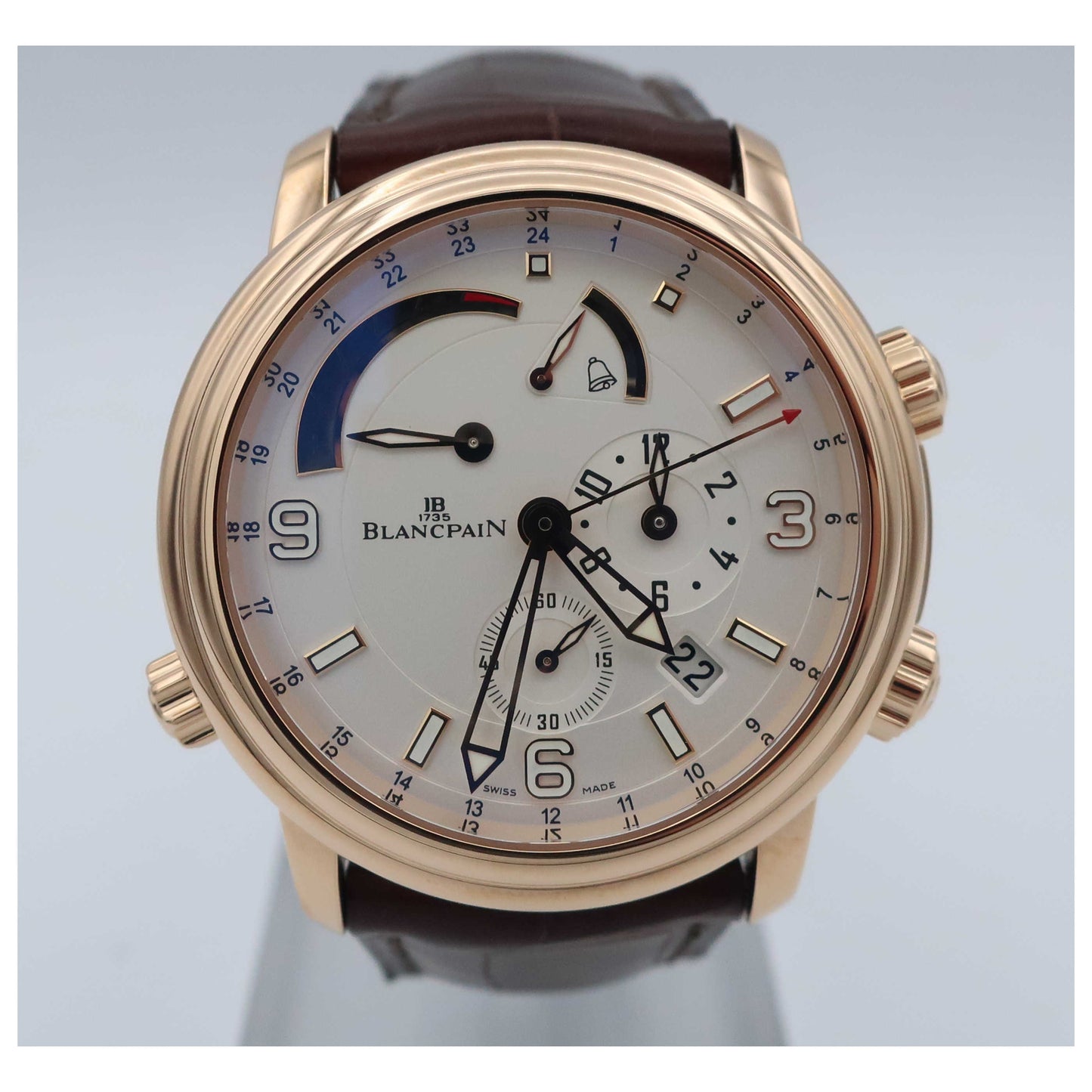 Front view of Blancpain Leman Men's Automatic Watch 2841-3642-53B-SD