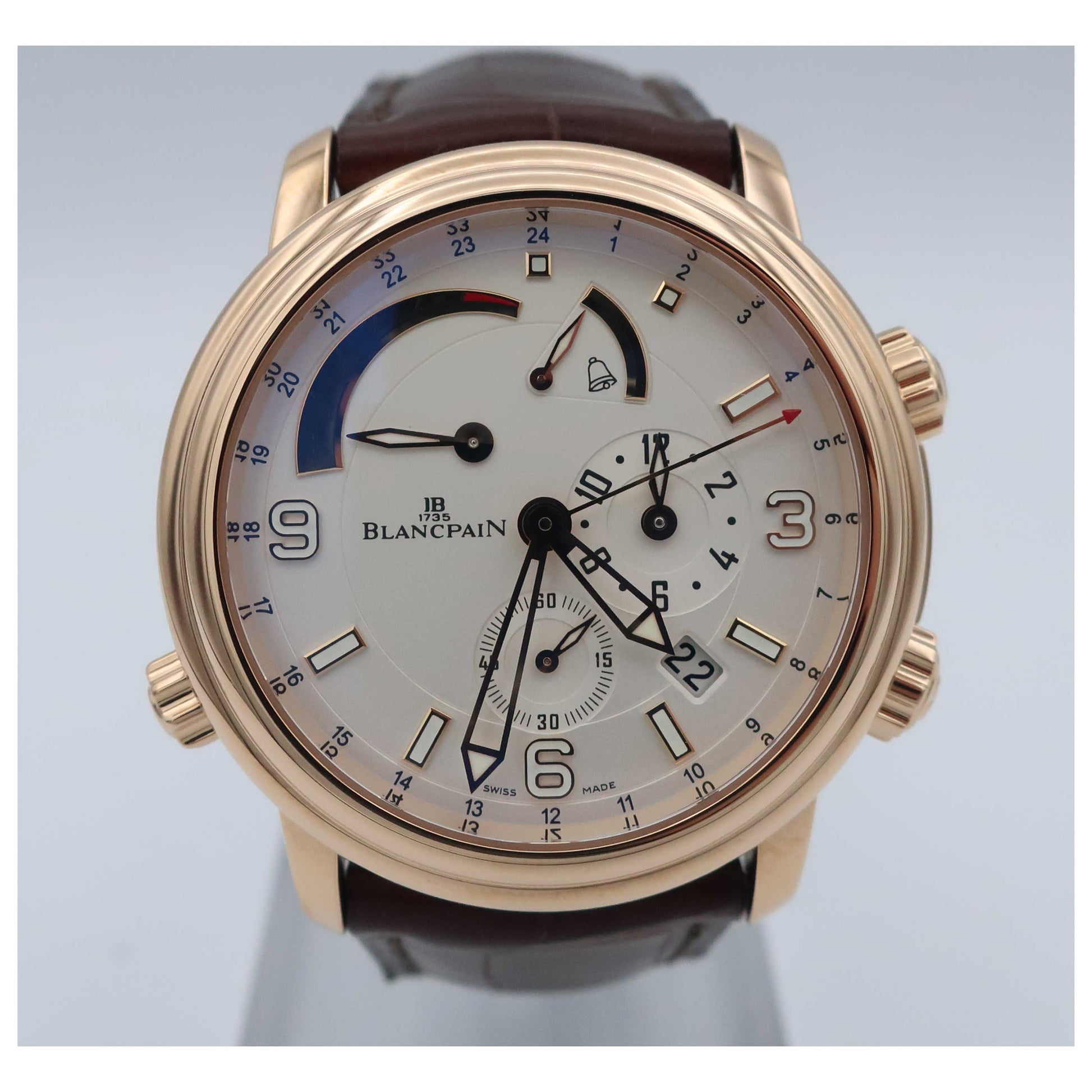 Front view of Blancpain Leman Men's Automatic Watch 2841-3642-53B-SD