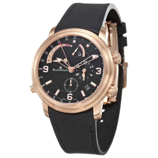 Front view of Blancpain Leman Men's Automatic Watch 2841-36B30-64B