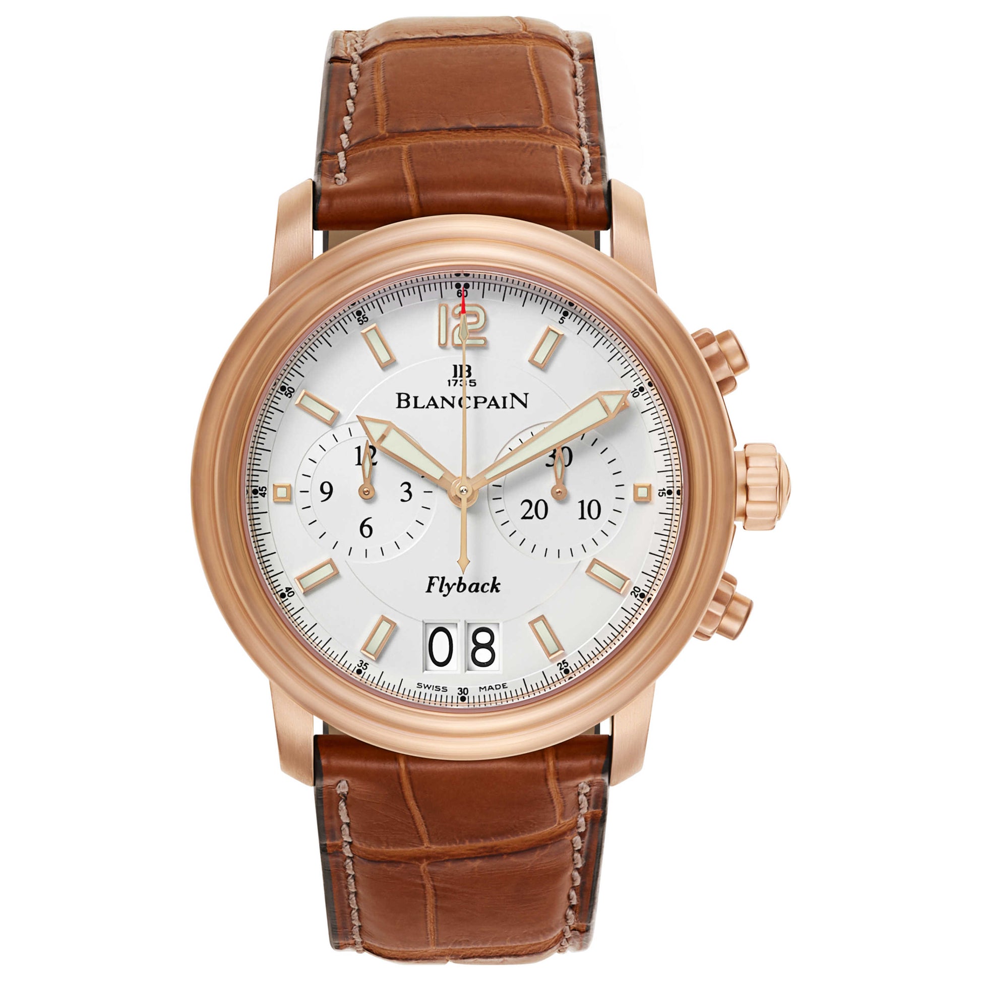 Front view of Blancpain Leman Men's Automatic Watch 2885F-36B42-53B