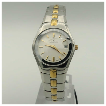Front view of Bulova Accutron Lucerne Women's Swiss Quartz (Battery-Powered) Watch 28M11-PO