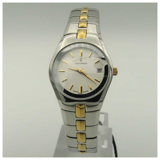 Front view of Bulova Accutron Lucerne Women's Swiss Quartz (Battery-Powered) Watch 28M11-PO