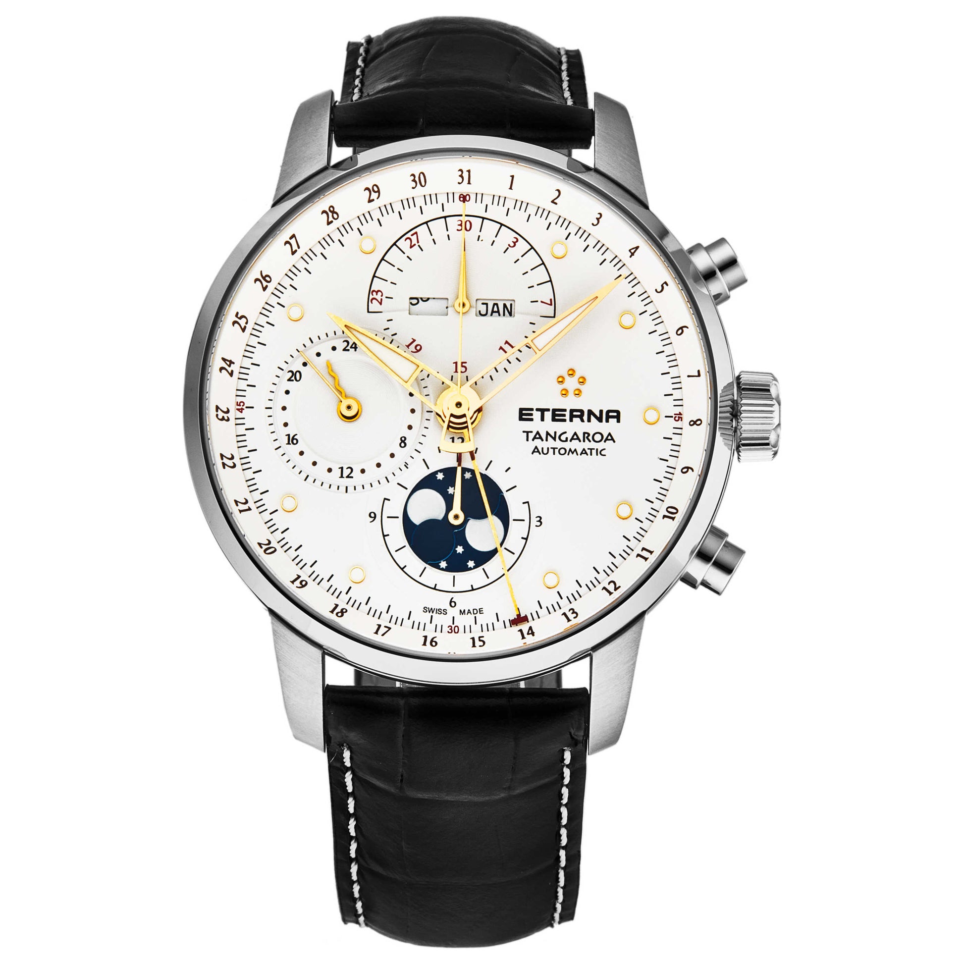 Front view of Eterna Tangaroa Men's Automatic Watch 2949.41.67.1261