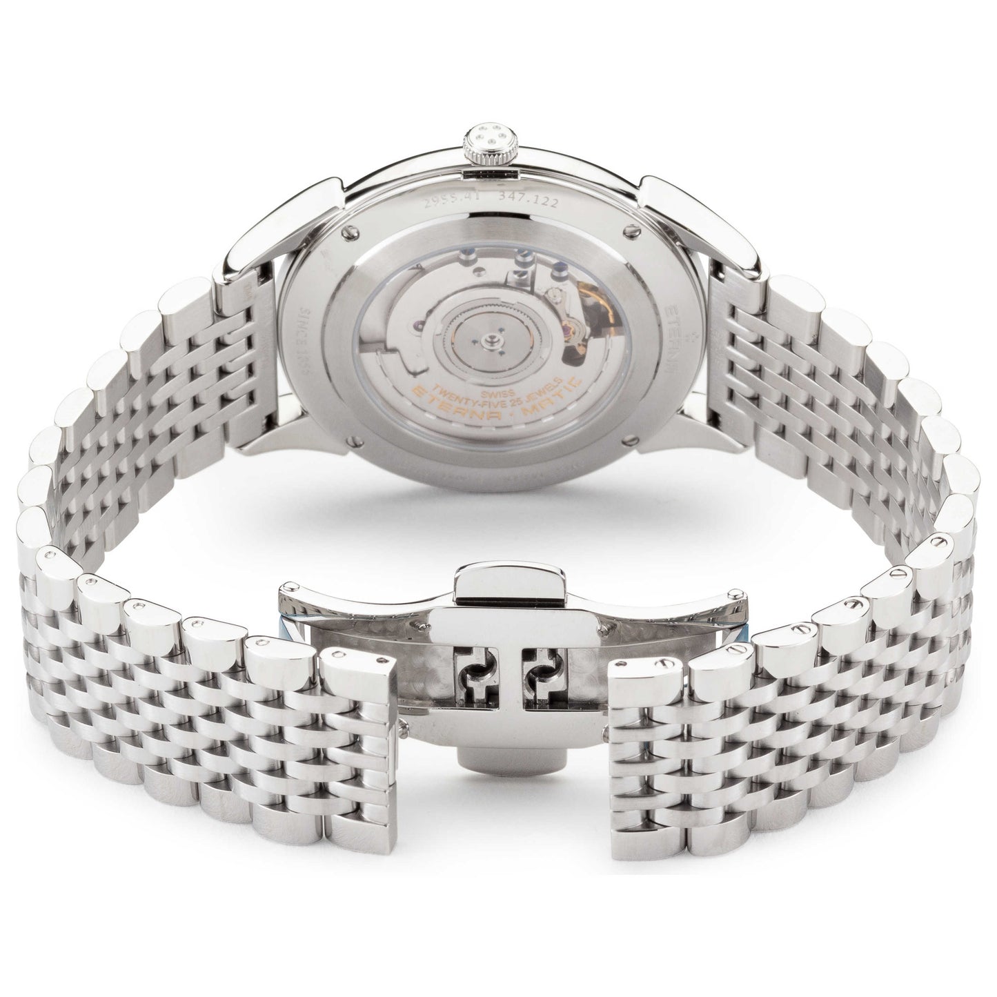 Back view of Eterna Heritage Men's Automatic Watch 2955-41-13-1741