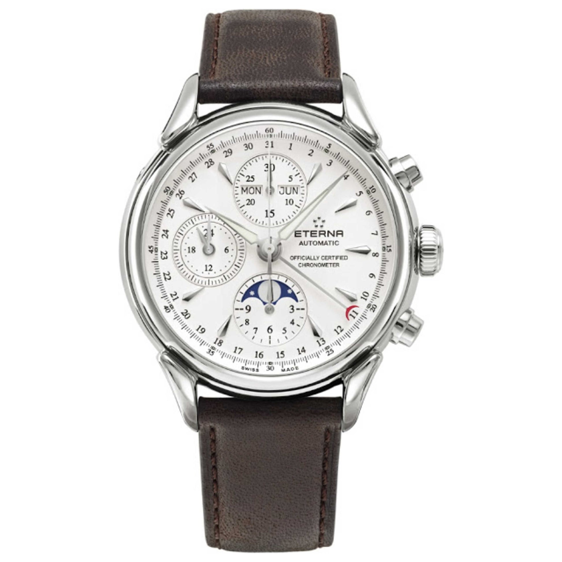 Front view of Eterna Heritage Men's Automatic Watch 2958-41-60-1403