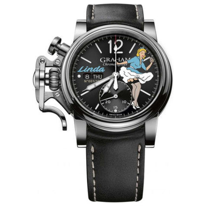 Front view of Graham Fortress Left Hand Men's Automatic Watch 2FOAS.B01A
