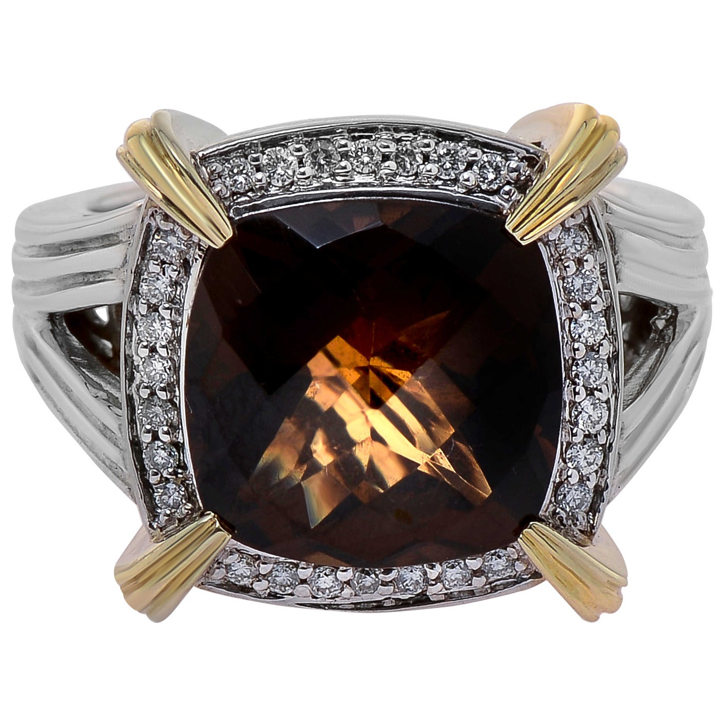Front view of Charles Krypell Elegant Women's Ring 3-6083-SBQD