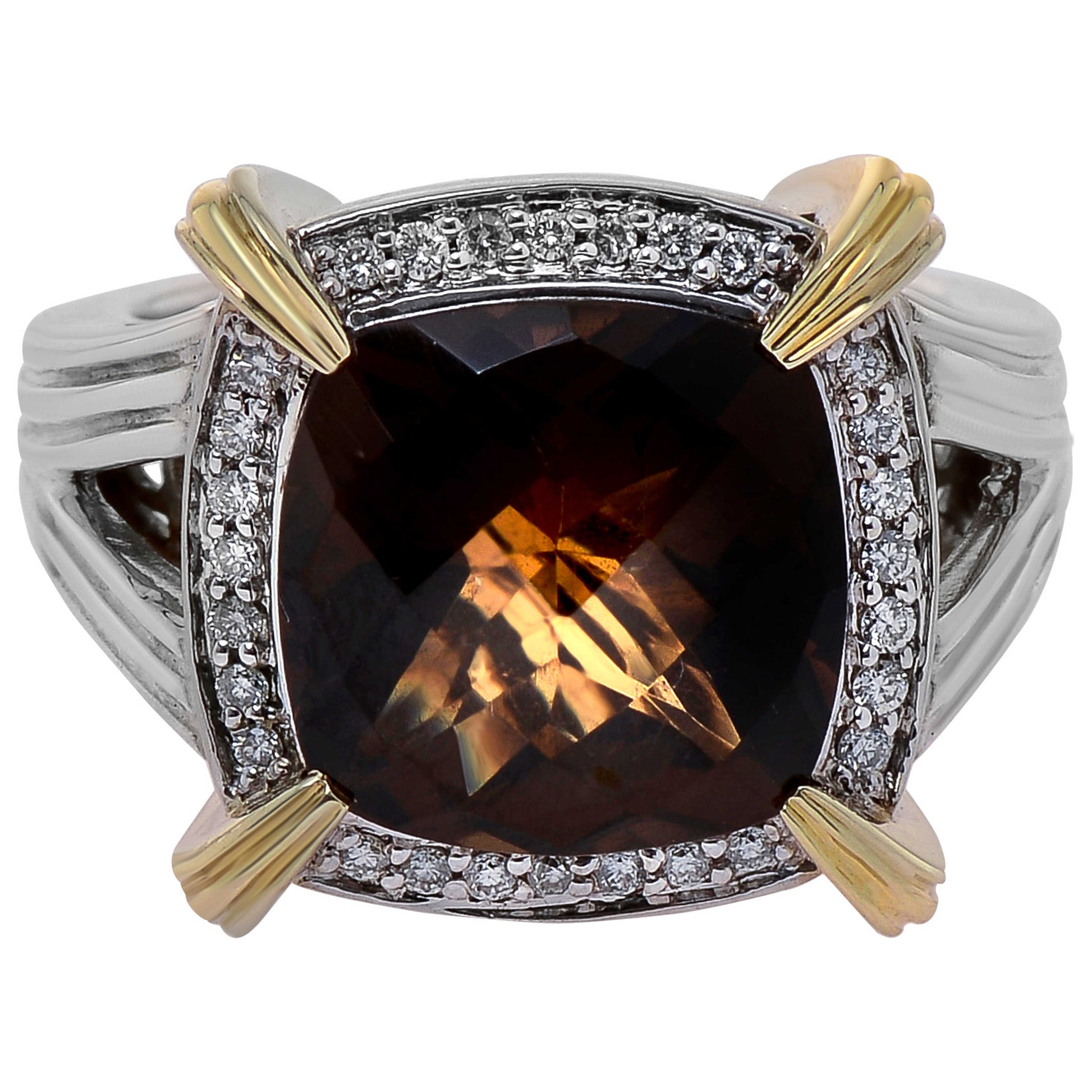 Front view of Charles Krypell Elegant Women's Ring 3-6083-SBQD