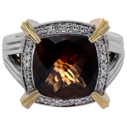 Front view of Charles Krypell Elegant Women's Ring 3-6083-SBQD