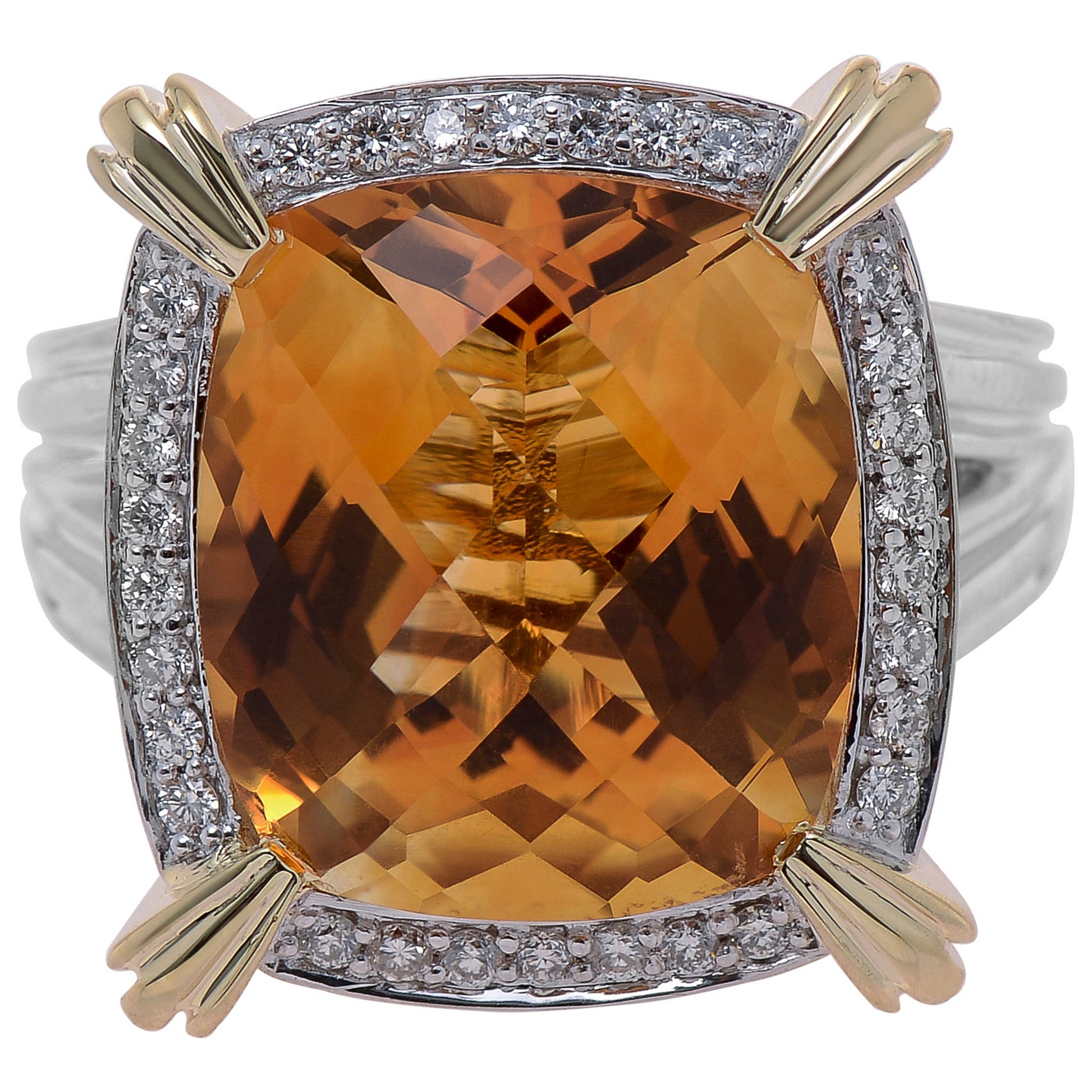 Front view of Charles Krypell Elegant Women's Ring 3-6283-SCD