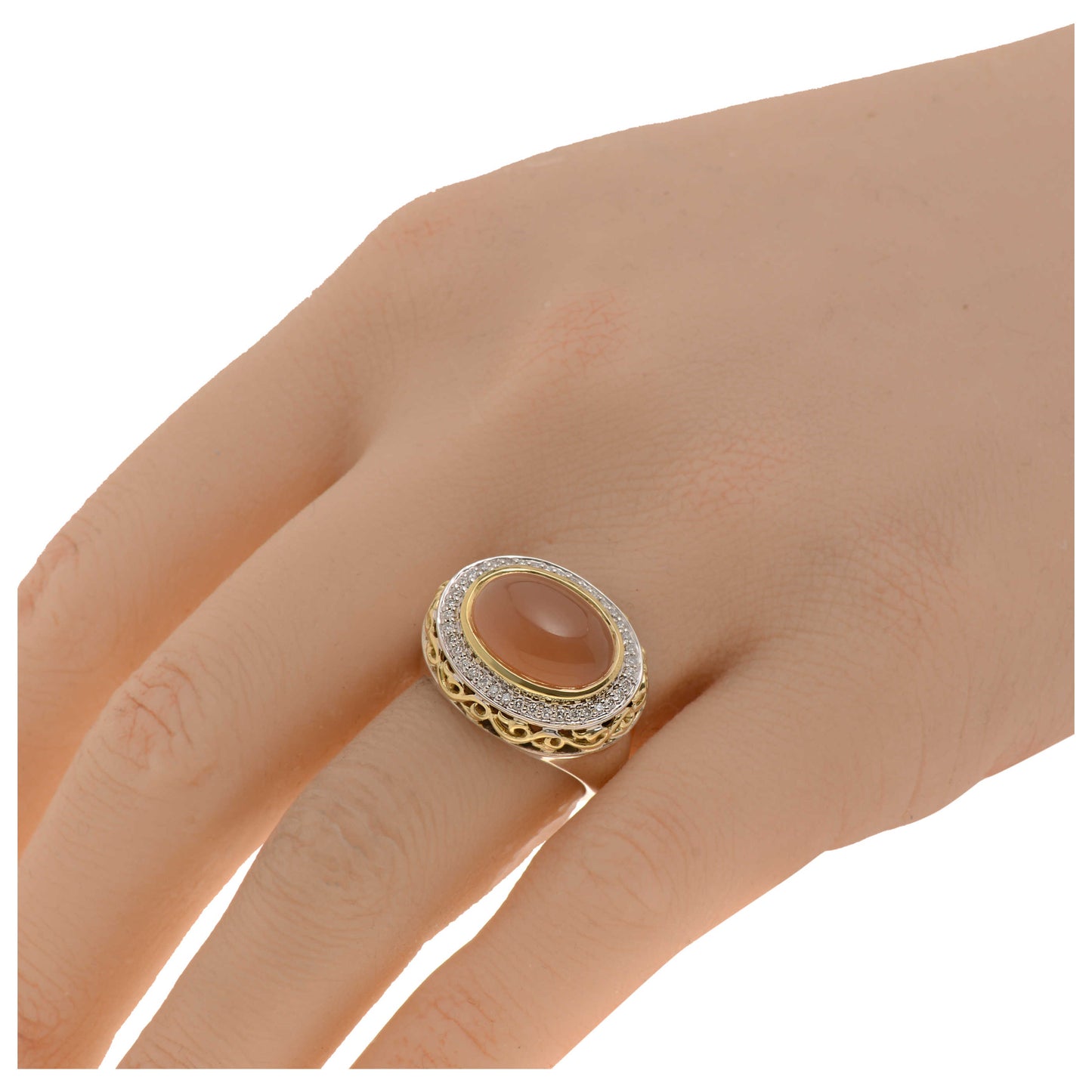 Charles Krypell Elegant Women's Ring 3-6424-SPCHMD - Image #2