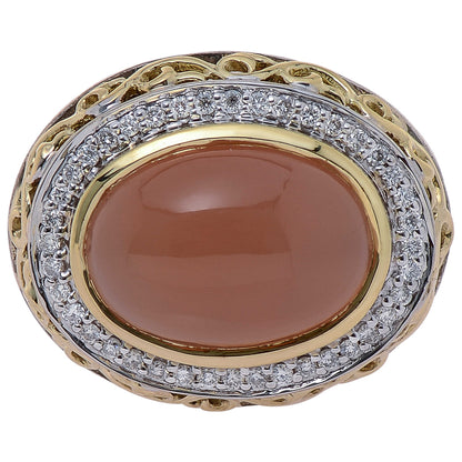 Front view of Charles Krypell Elegant Women's Ring 3-6424-SPCHMD